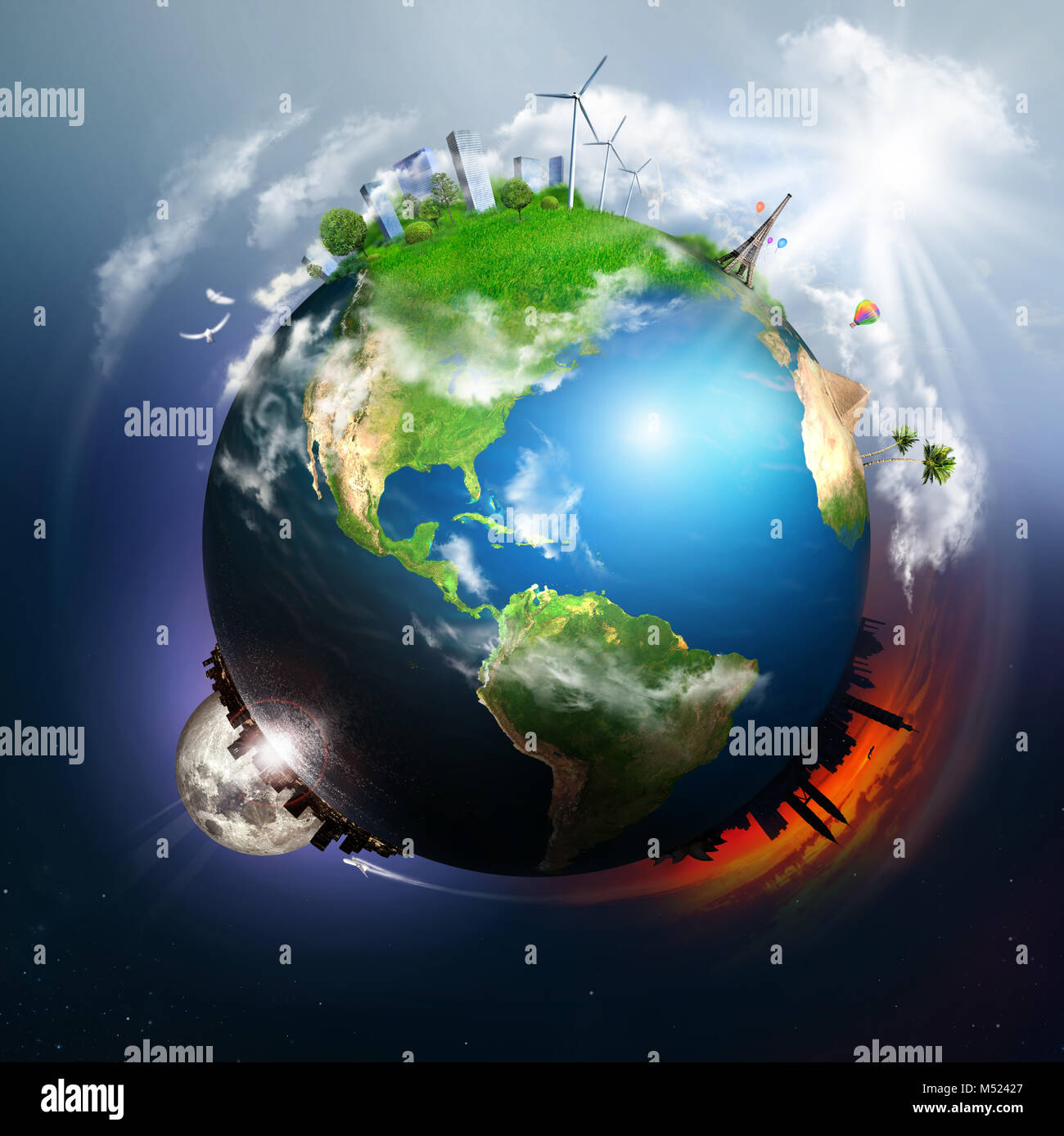 Earth different elements surface hi-res stock photography and images ...