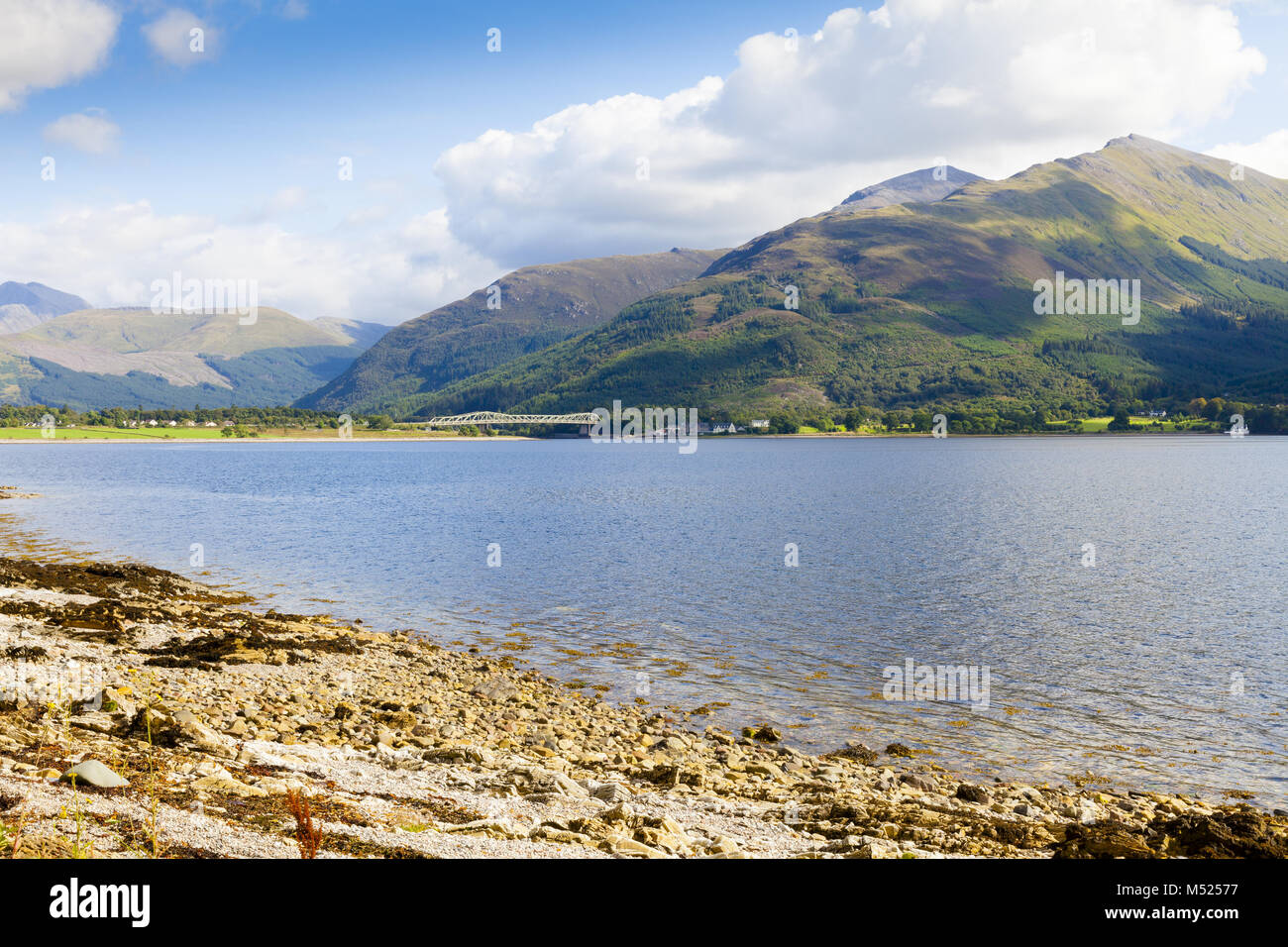 Loch Shiel Glenfinnan Scotland panorama Stock Photo