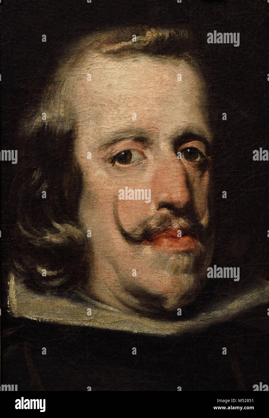 Retrato del Rey Felipe IV de España  - Portrait of King Philip IV of Spain 1655  Círculo de Diego Velázquez  (1599–1660) 17th, century, Spain, Spanish, Stock Photo