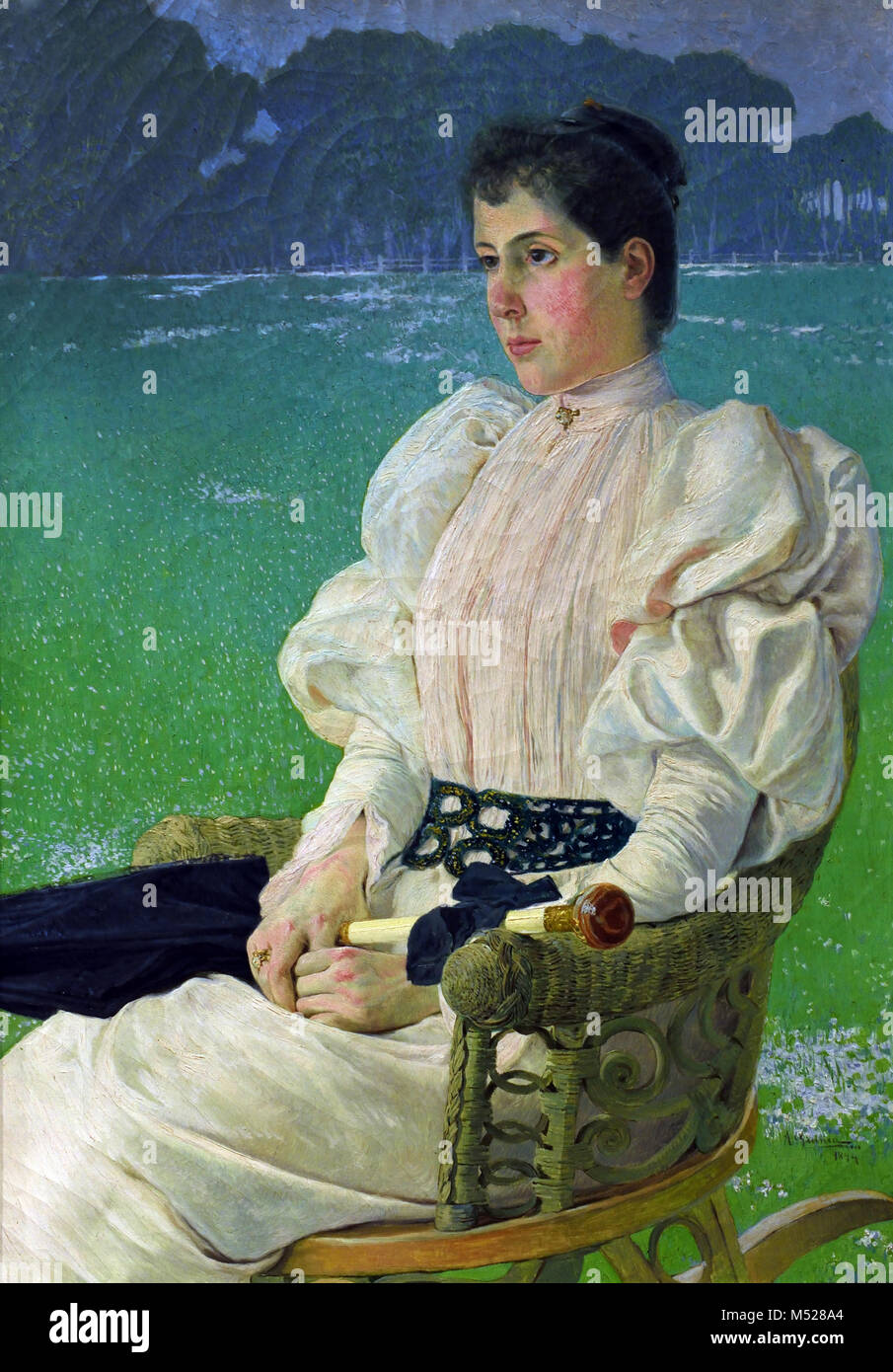 Portrait of a Lady 1894 Anselmo Guinea 1855-1906 20th, century, Spain, Spanish, Stock Photo