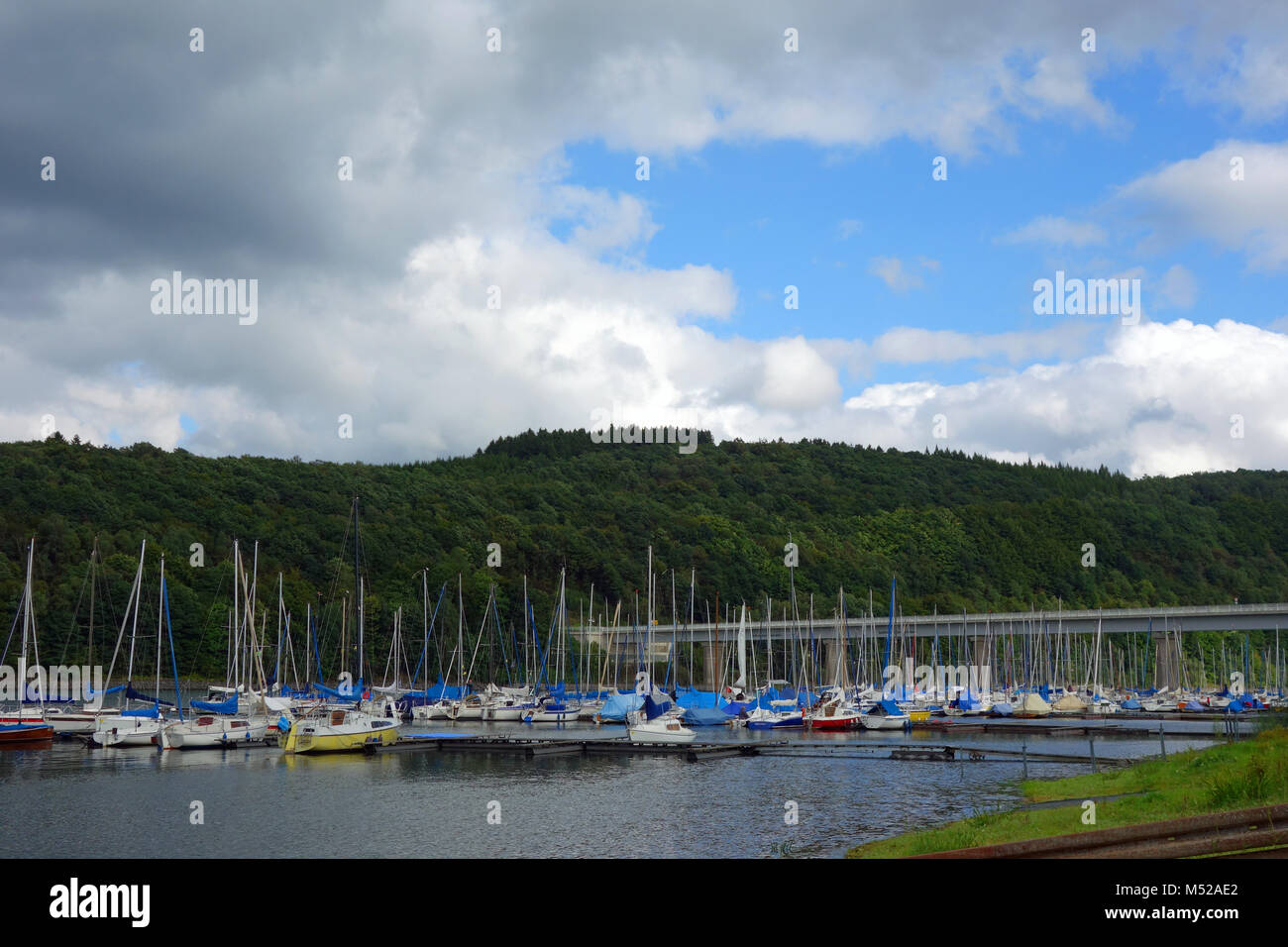 water reservoir bigge in germany Stock Photo Alamy