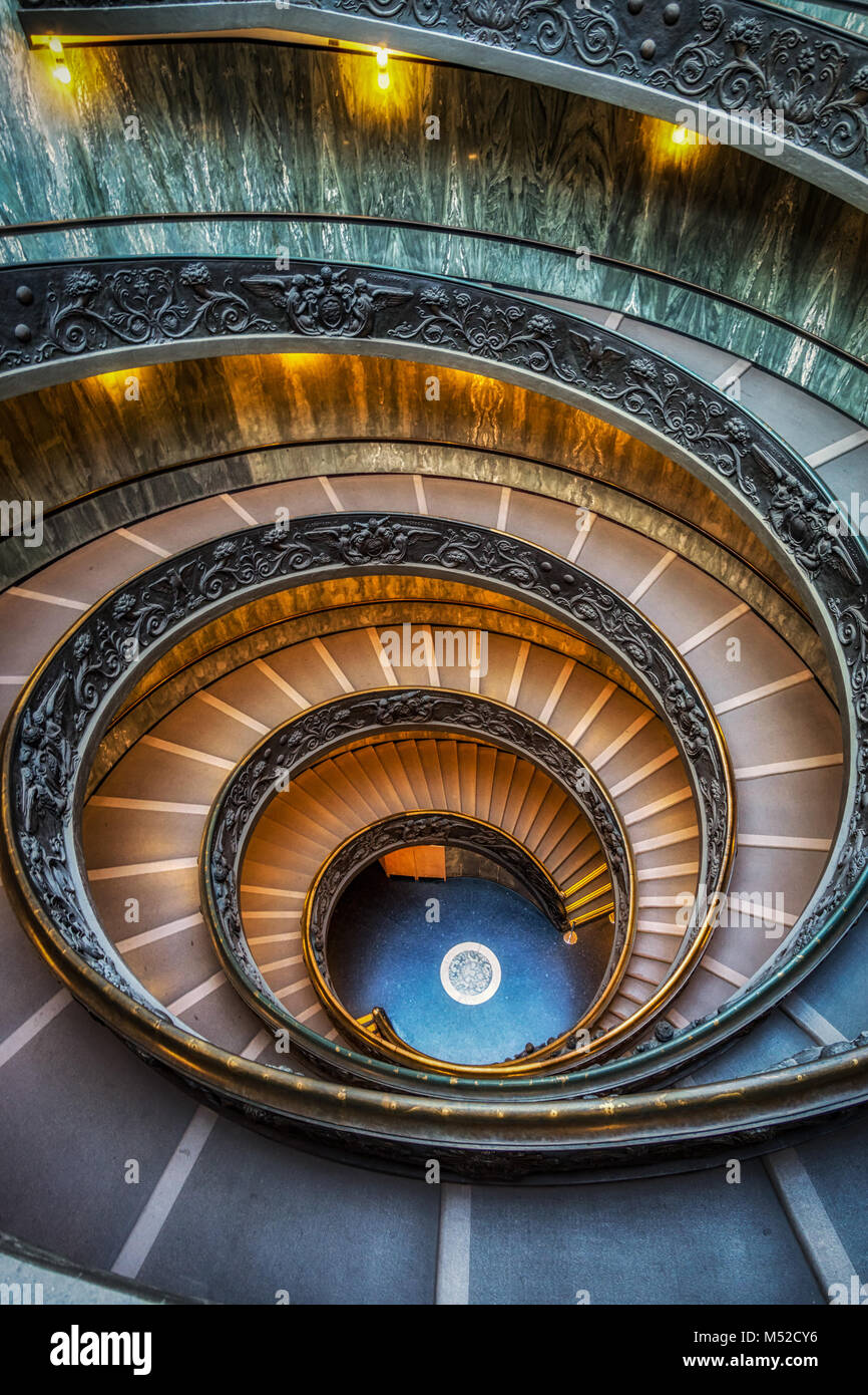 Vatican Museum Stairs Stock Photo Alamy