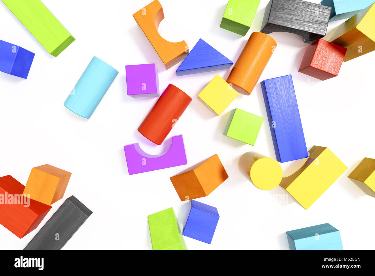 some colorful building blocks background Stock Photo - Alamy