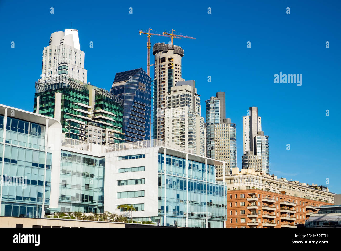 Skyscrapers seen in Puerto Madero, Buenos Aires, Argentina Stock Photo