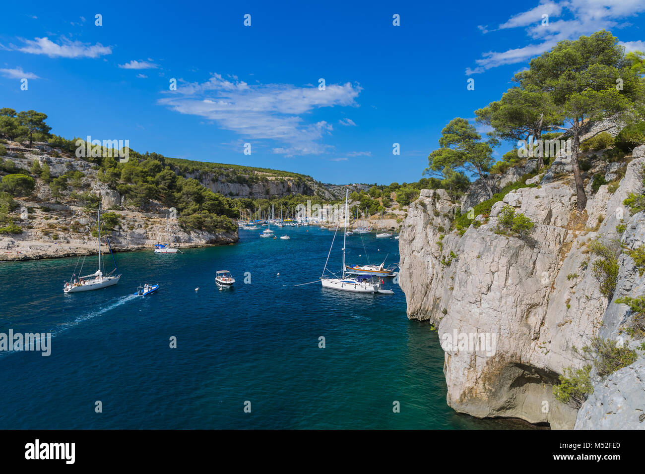 Calanque de Port Miou - fjord near Cassis France Stock Photo - Alamy