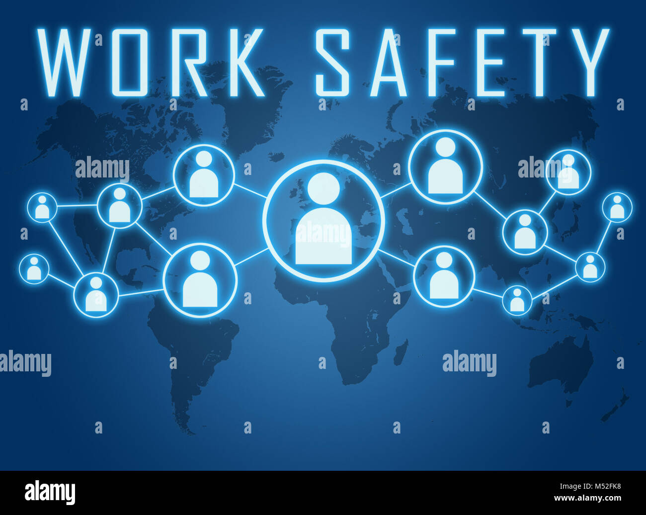 Work safety text concept Stock Photo