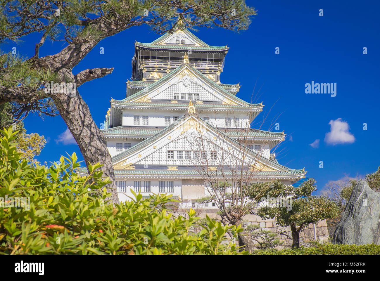 the japanese mega city of osaka Stock Photo - Alamy