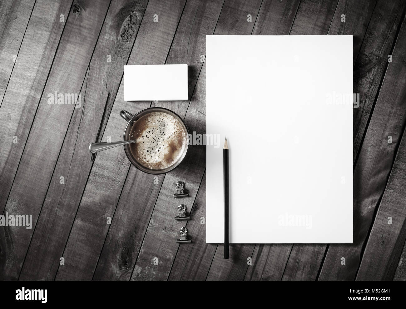 Blank stationery template Stock Photo - Alamy