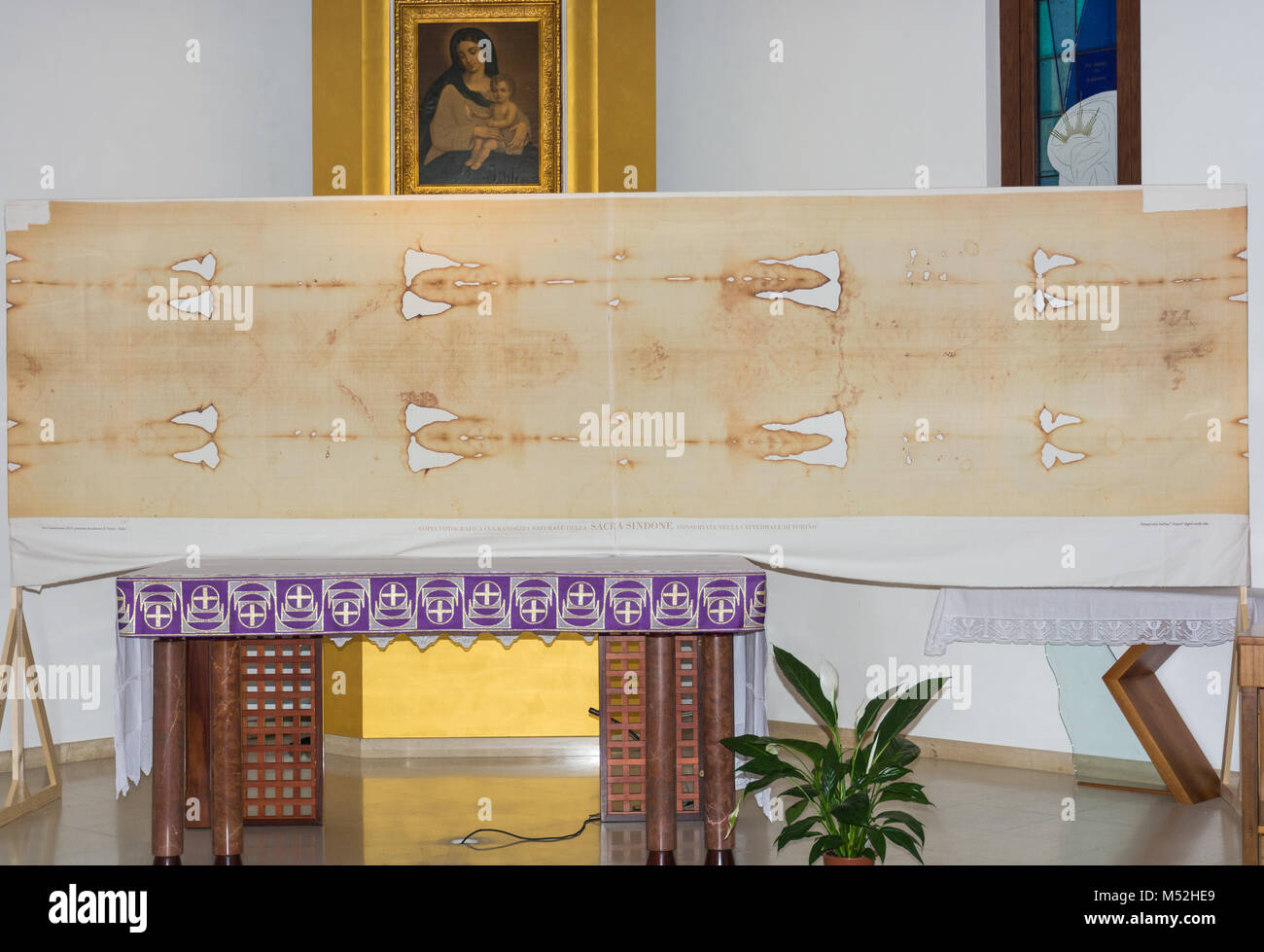 Abstract and conceptual Catholicism, the Holy Shroud of Turin. Known as