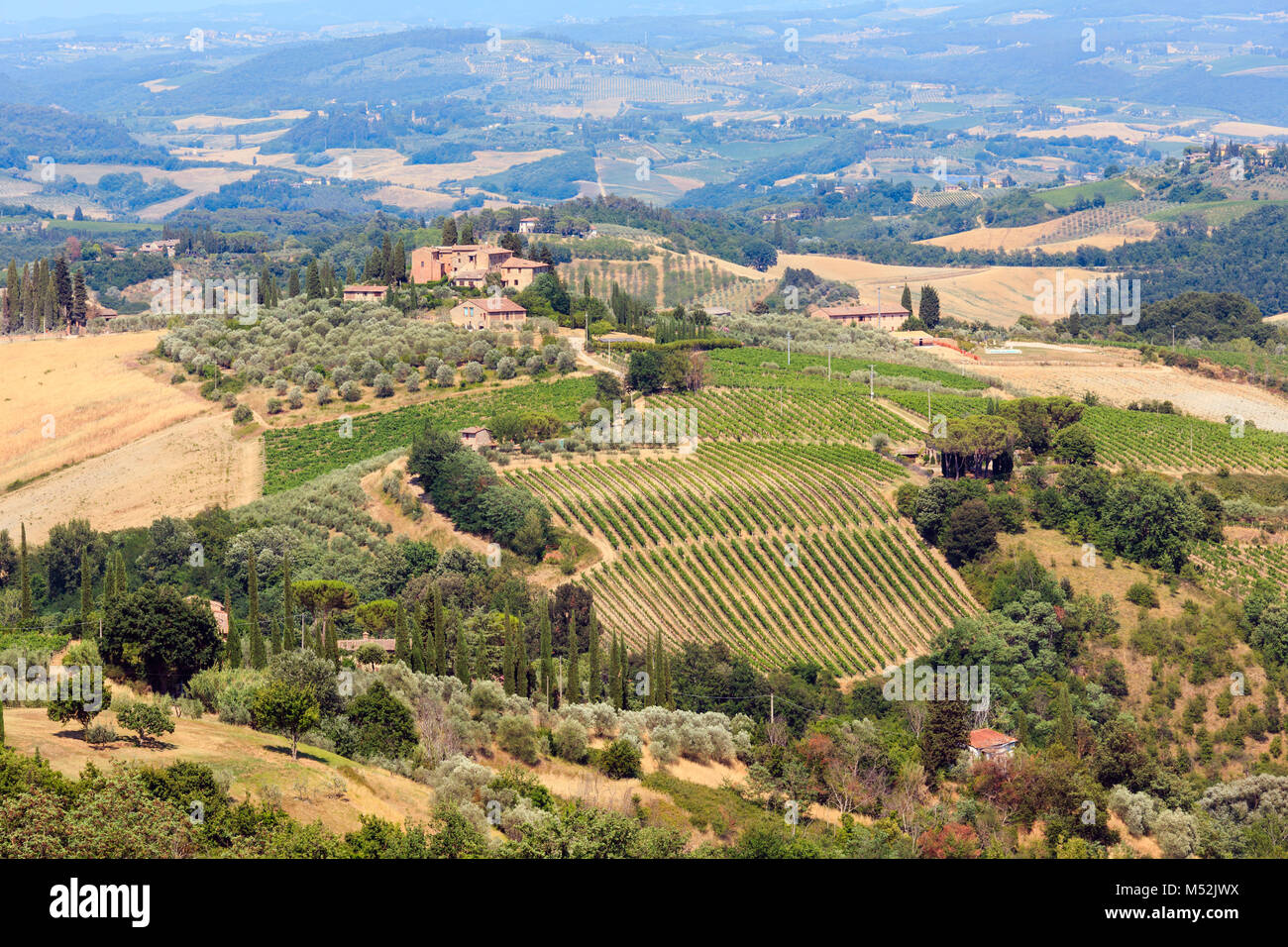 Tuscany countryside, San Gimignano, Italy Stock Photo - Alamy