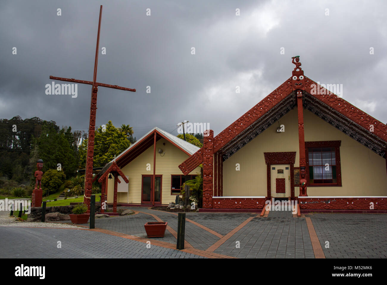 Whakarewarewa The Living Maori Village Stock Photo