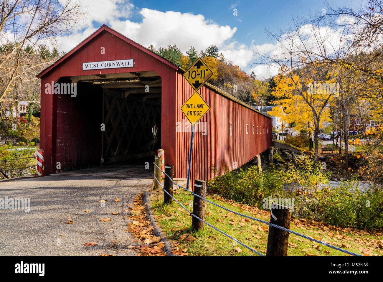 Covered Bridge West Cornwall, Connecticut, USA Stock Photo Alamy