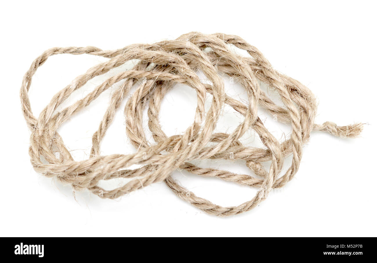 rope on white Stock Photo - Alamy