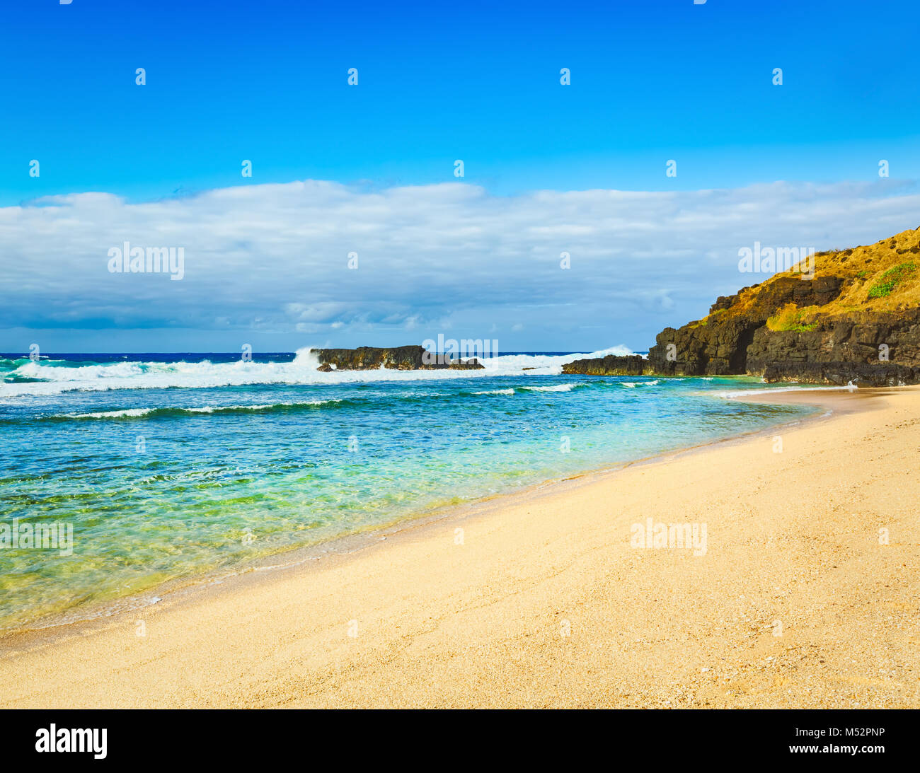 Beautiful landscape. Gris-Gris beach. Stock Photo
