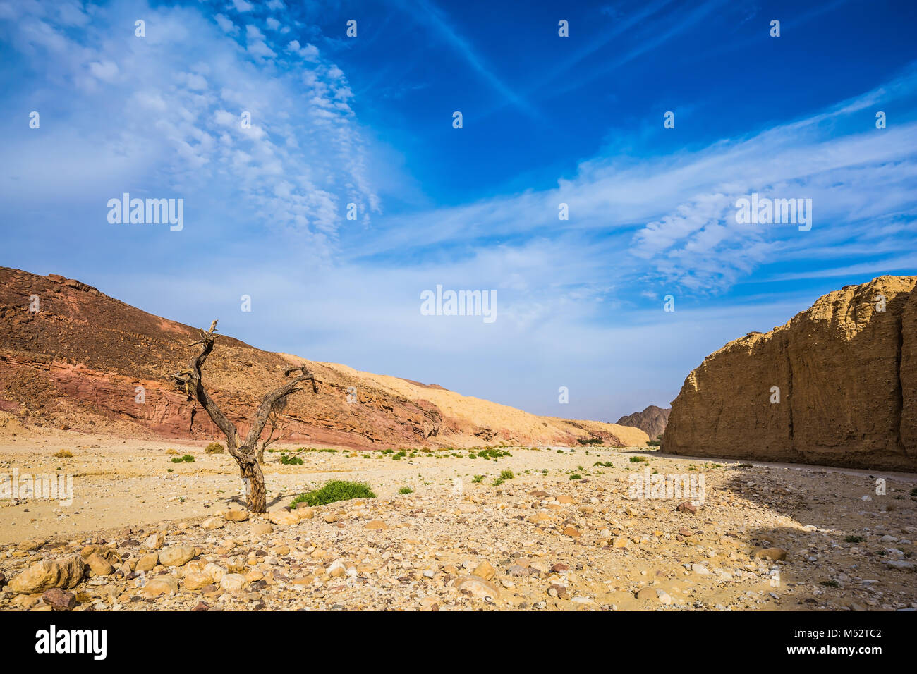 Walking route on Black canyon Stock Photo