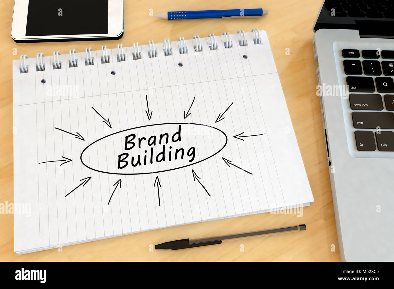 Brand Building text concept Stock Photo