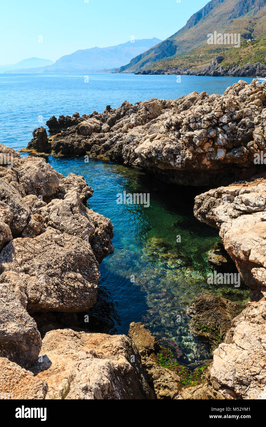 Sea bay in Zingaro Park, Sicily, Italy Stock Photo - Alamy