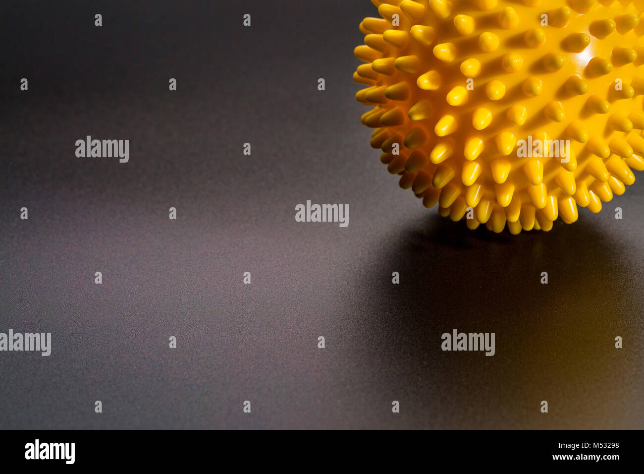 spiky rubber ball roller for self massage, reflexology and myofascial