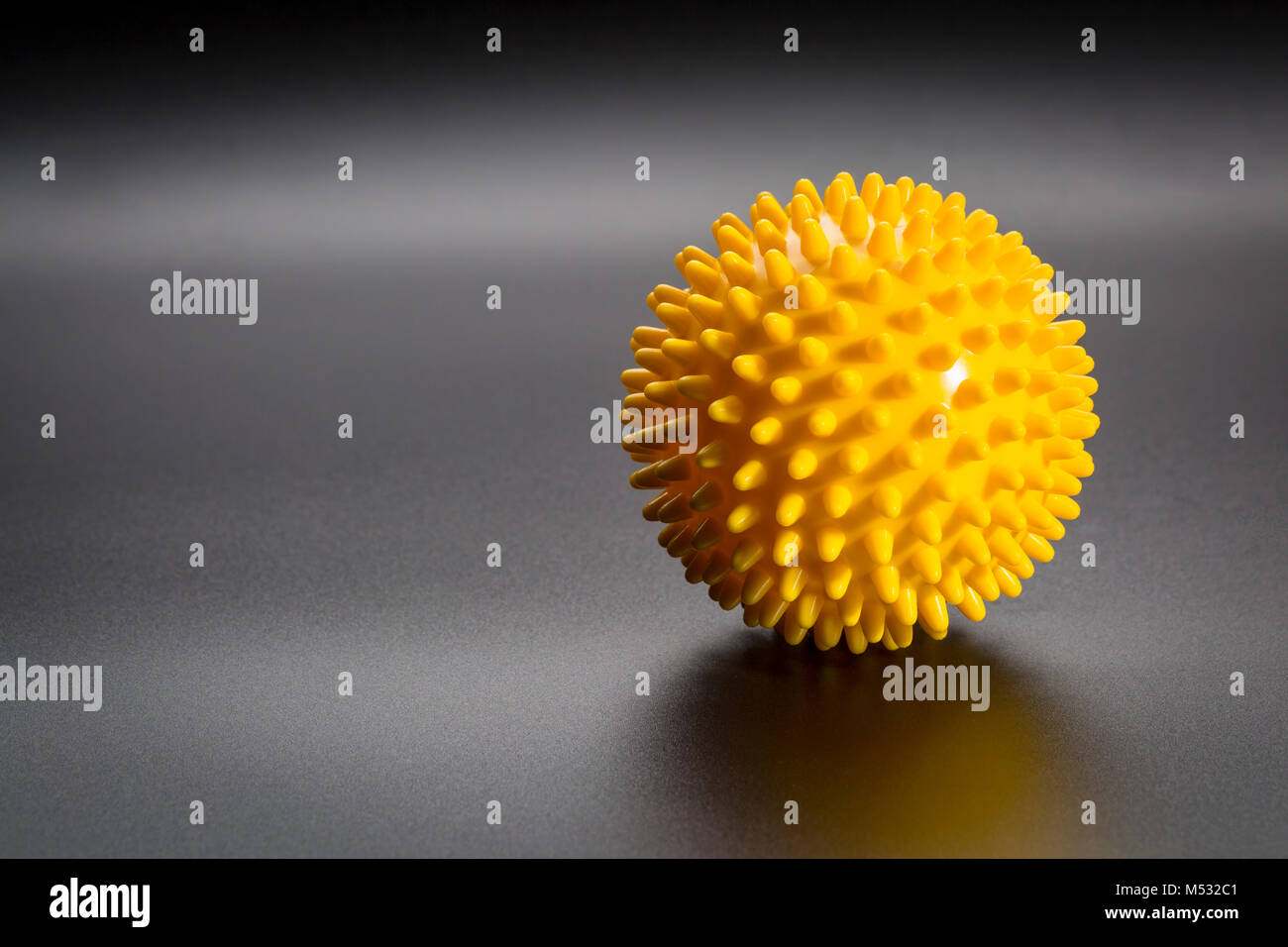 spiky rubber ball roller for self massage, reflexology and myofascial