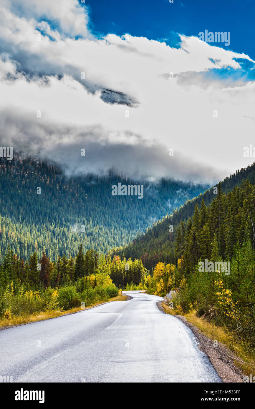 The highway passes among mountains Stock Photo - Alamy