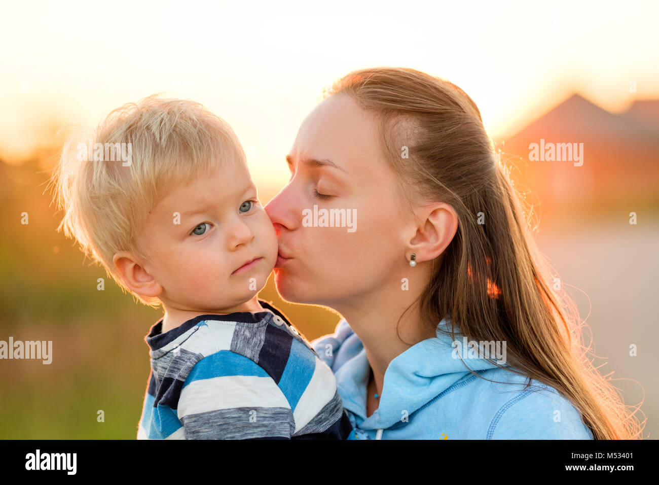 Childs kiss your mother hi-res stock photography and images - Alamy