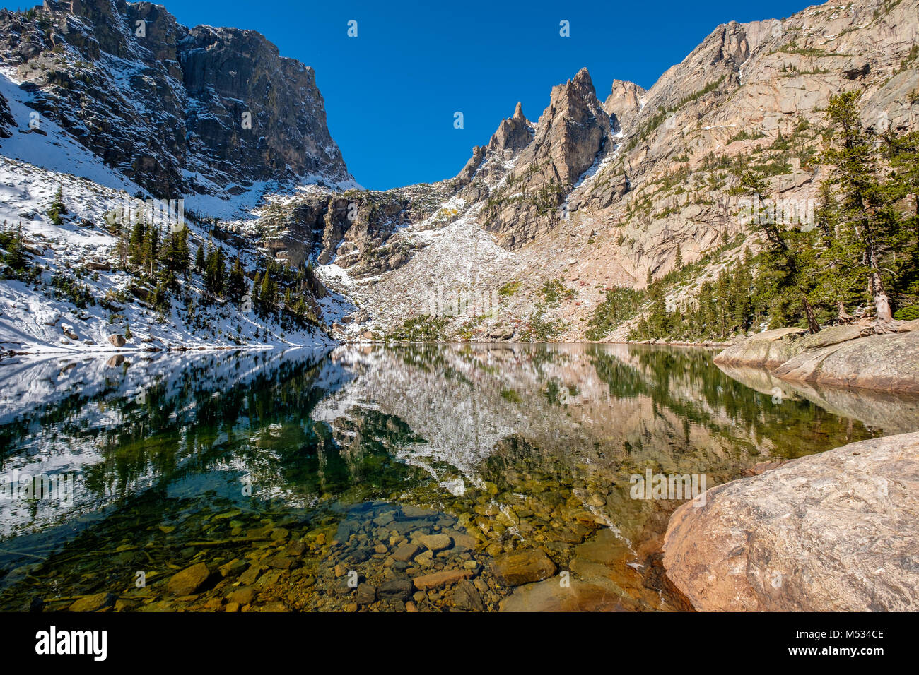 Emerald Lake, Rocky Mountains, Colorado, USA. Stock Photo