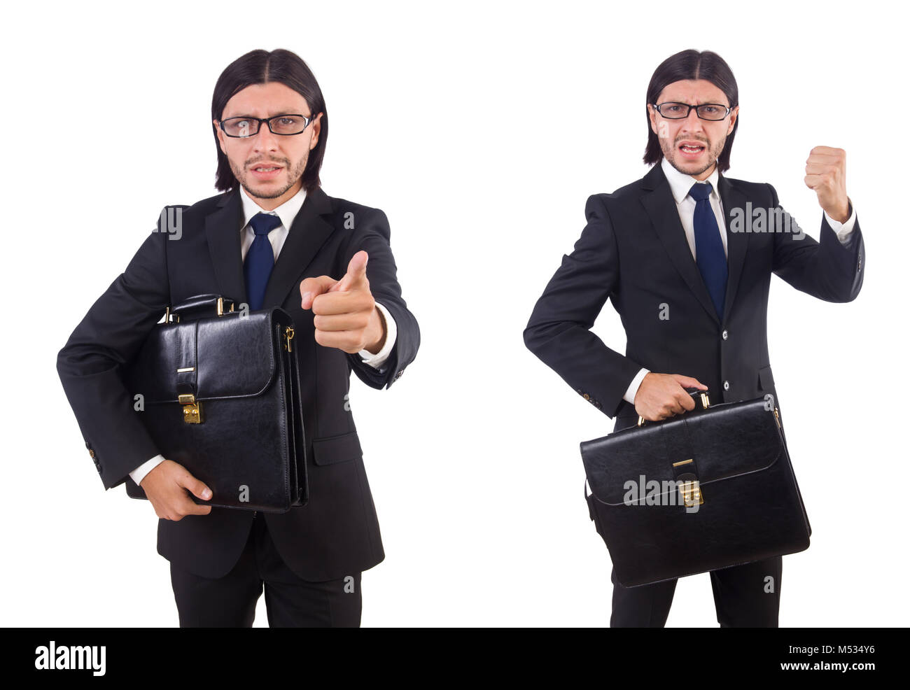 Young businessman isolated on the white background Stock Photo - Alamy