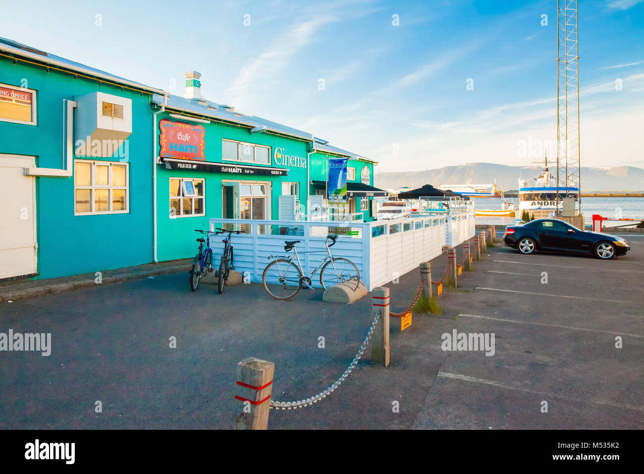 reykjavik city near the port Stock Photo