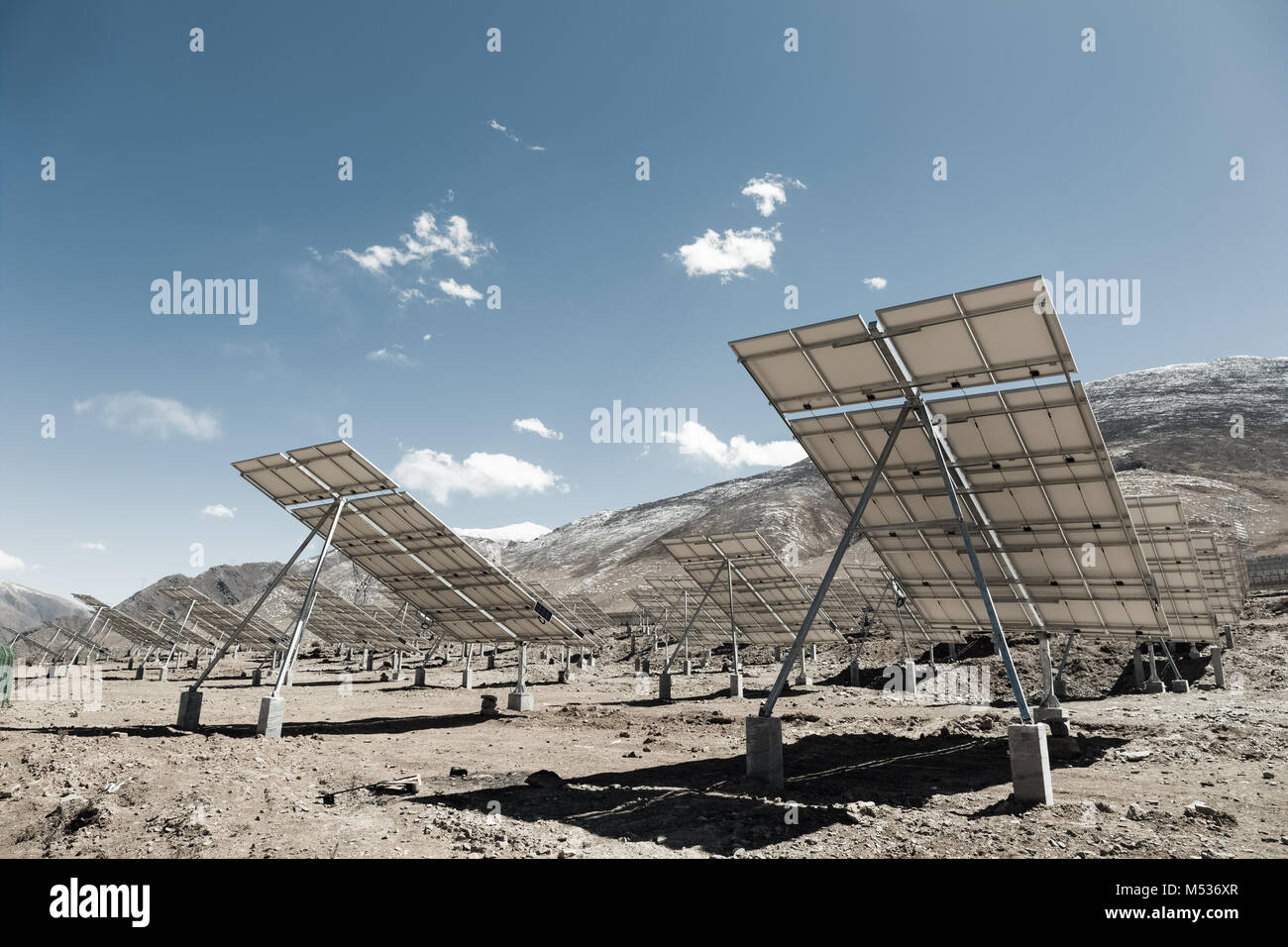 solar power generation Stock Photo