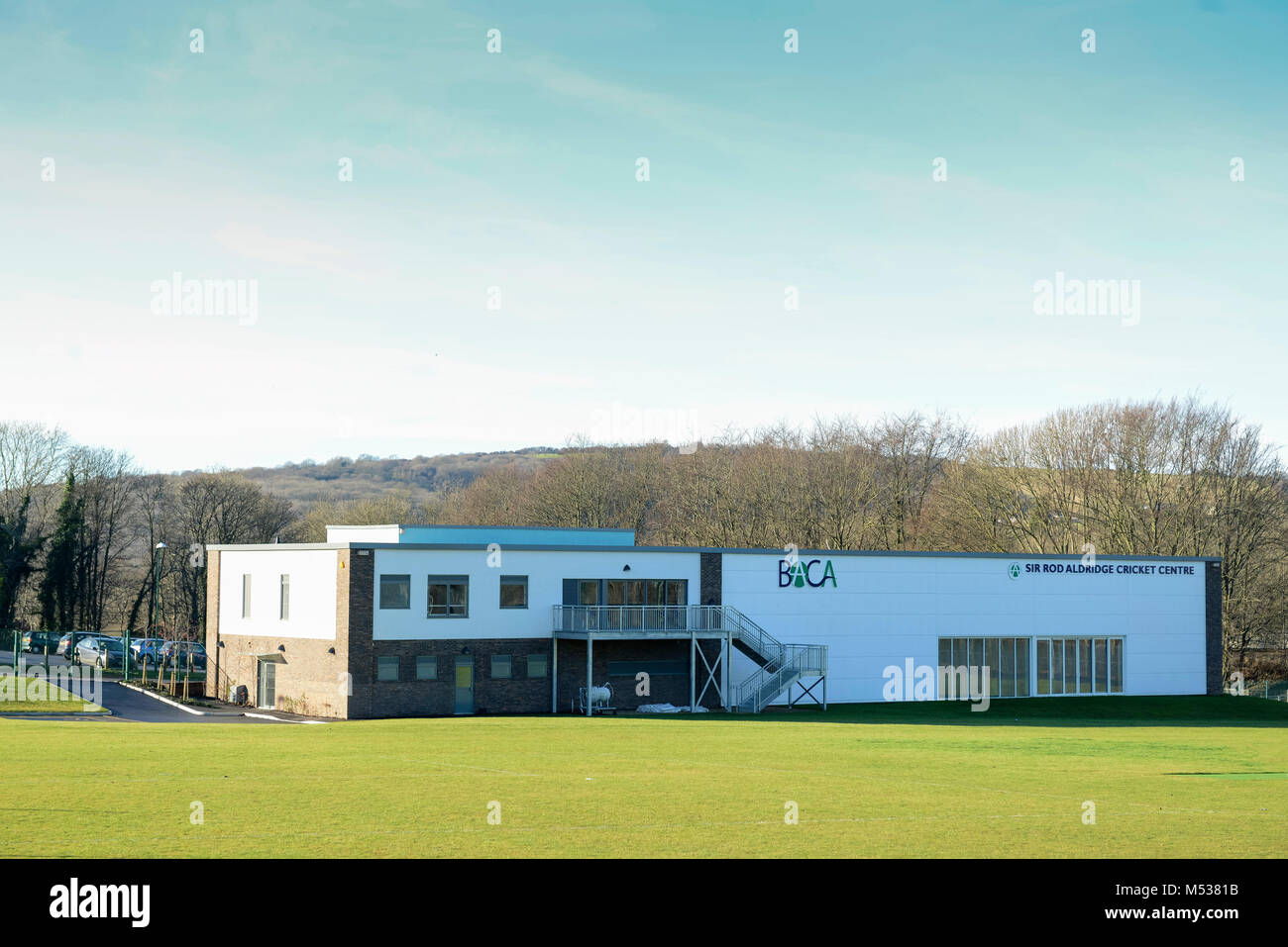 Shots of the Rod Aldridge Cricket Centre at the Brighton Aldridge Community Academy  in Brighton Sussex, England Stock Photo