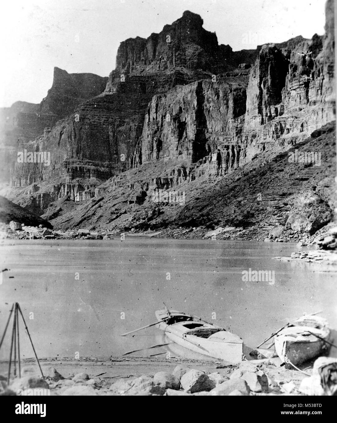 FROM JOHN WESLEY POWELL'S SECOND EXPEDITION. TWO OF THE BOATS ON A ...