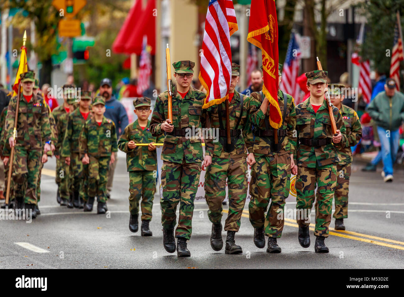 Young Marines Hollywood Christmas Parade 2022 Young Marines High Resolution Stock Photography And Images - Alamy
