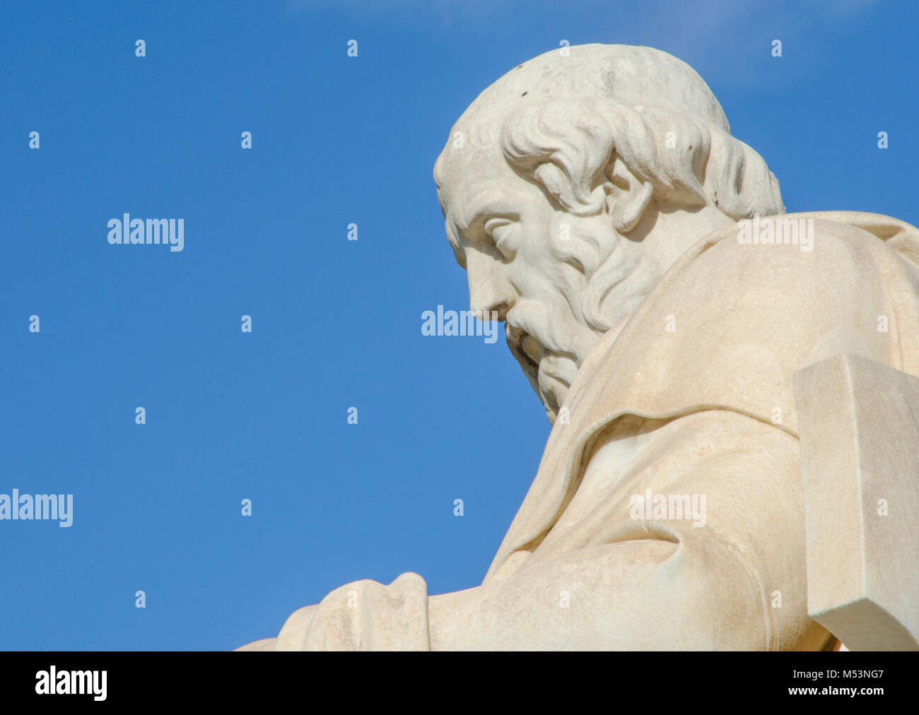 Socrates statue in Athens Greece Stock Photo