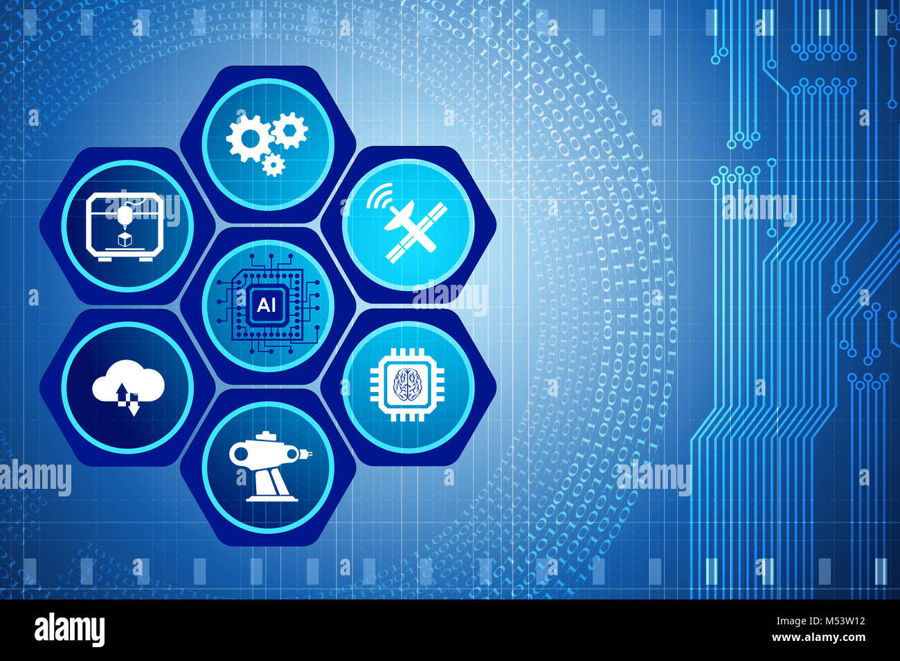 Artificial intelligence modern computing concept Stock Photo - Alamy