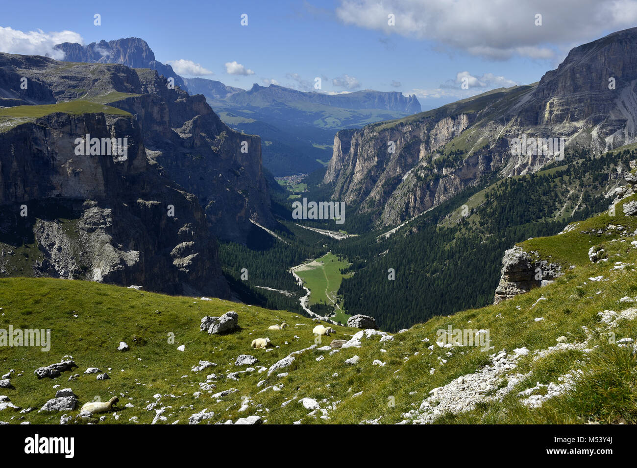 Dolomite Alps; South Tyrol; Italy; Vallunga; Langental; Stock Photo