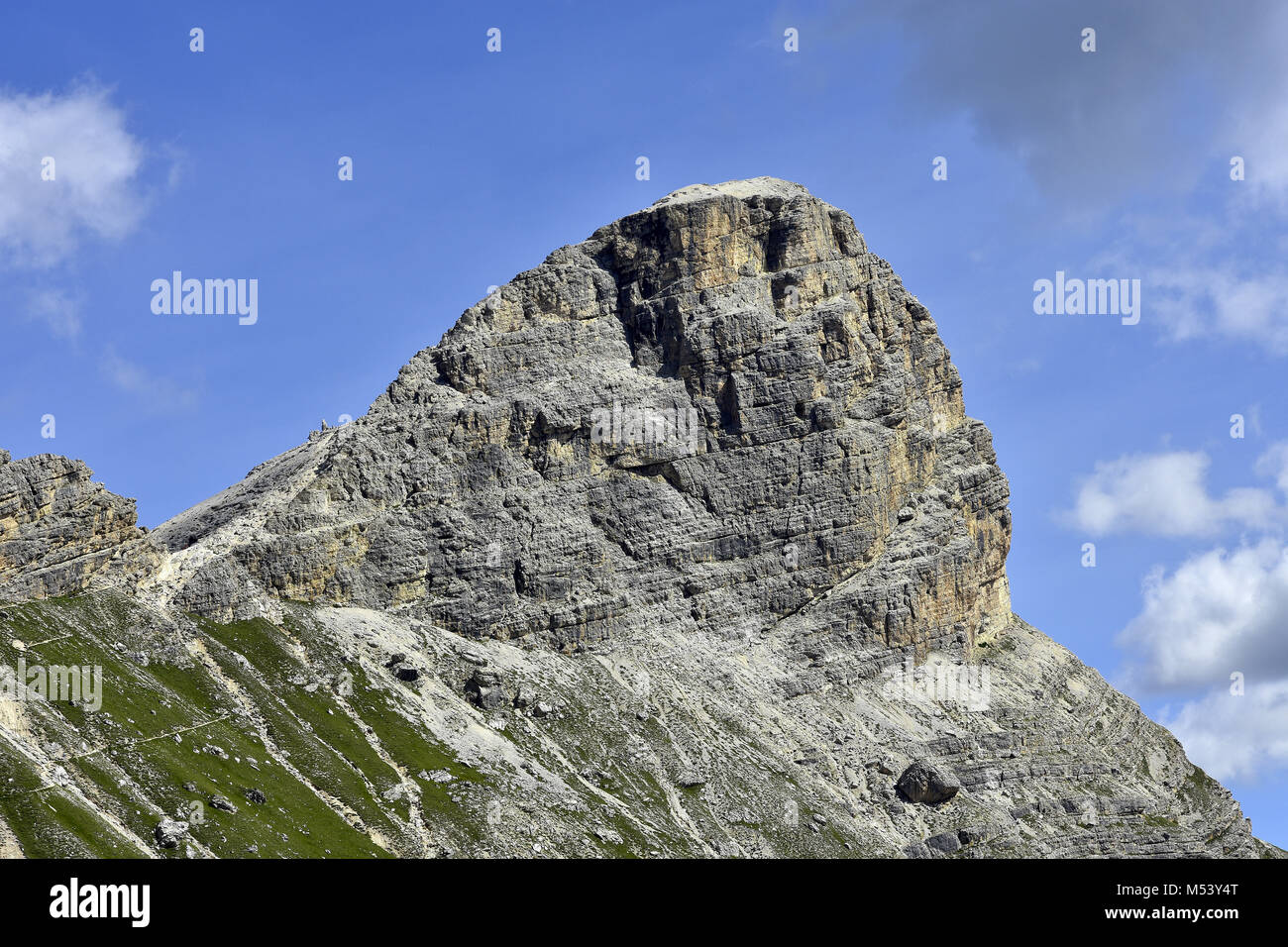 Dolomite Alps; South Tyrol; Italy; Sassongher; Puezgroup; Stock Photo