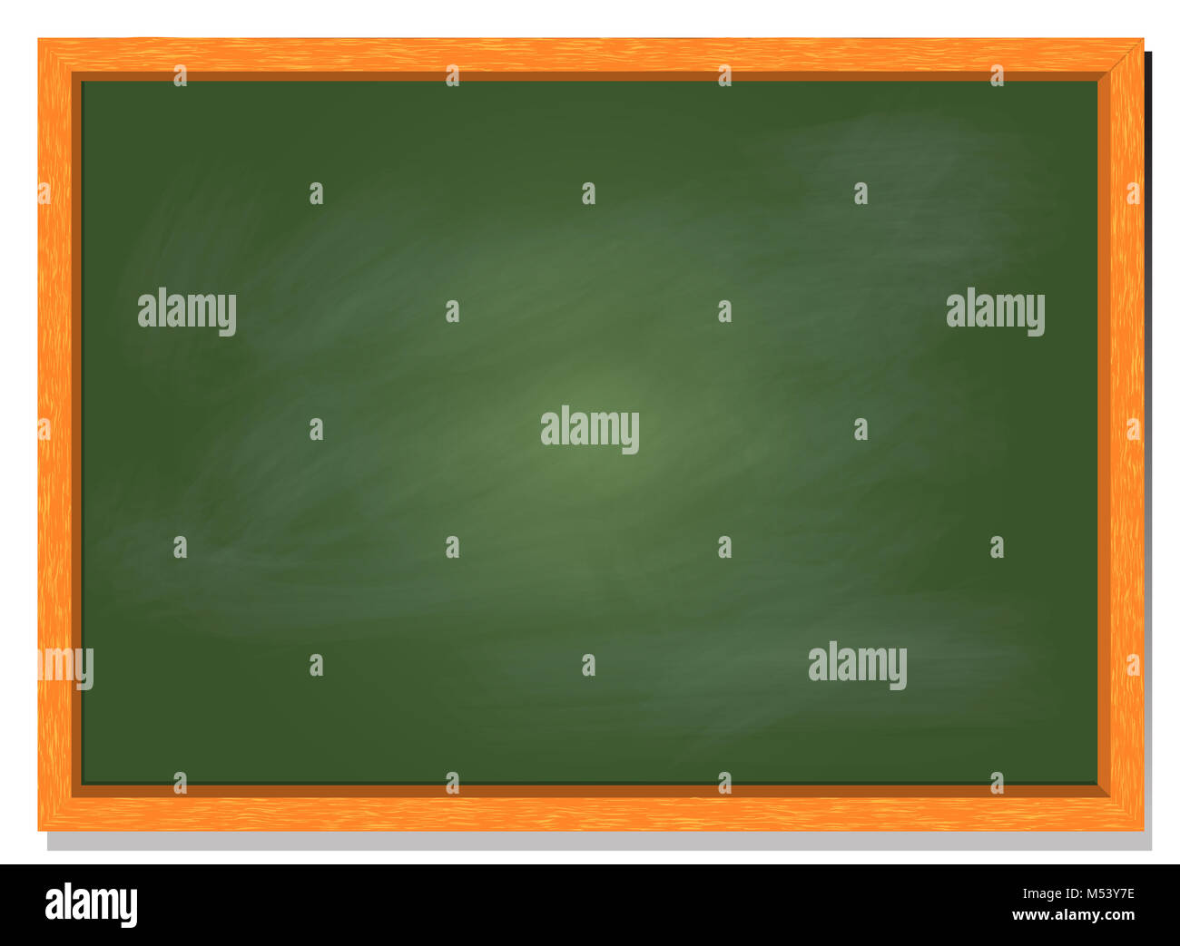 Green board with wood frame, vector illustration design Stock Photo - Alamy