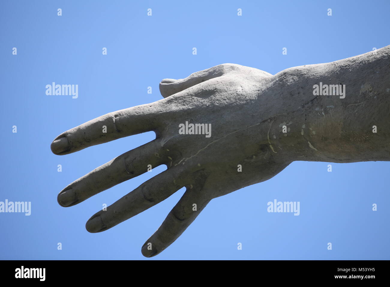 freedom stretched the hand up Stock Photo - Alamy