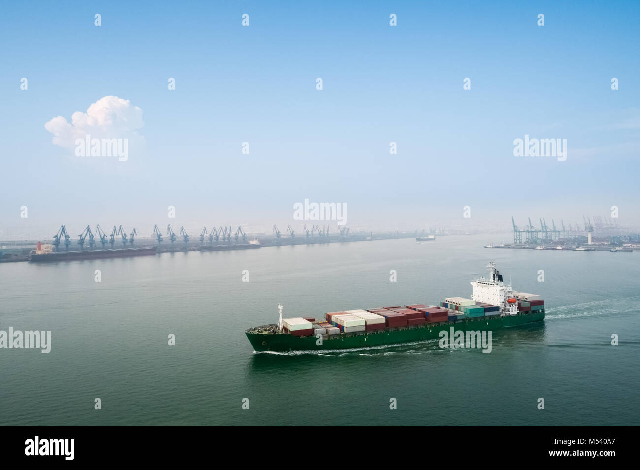 modern harbor in tianjin Stock Photo