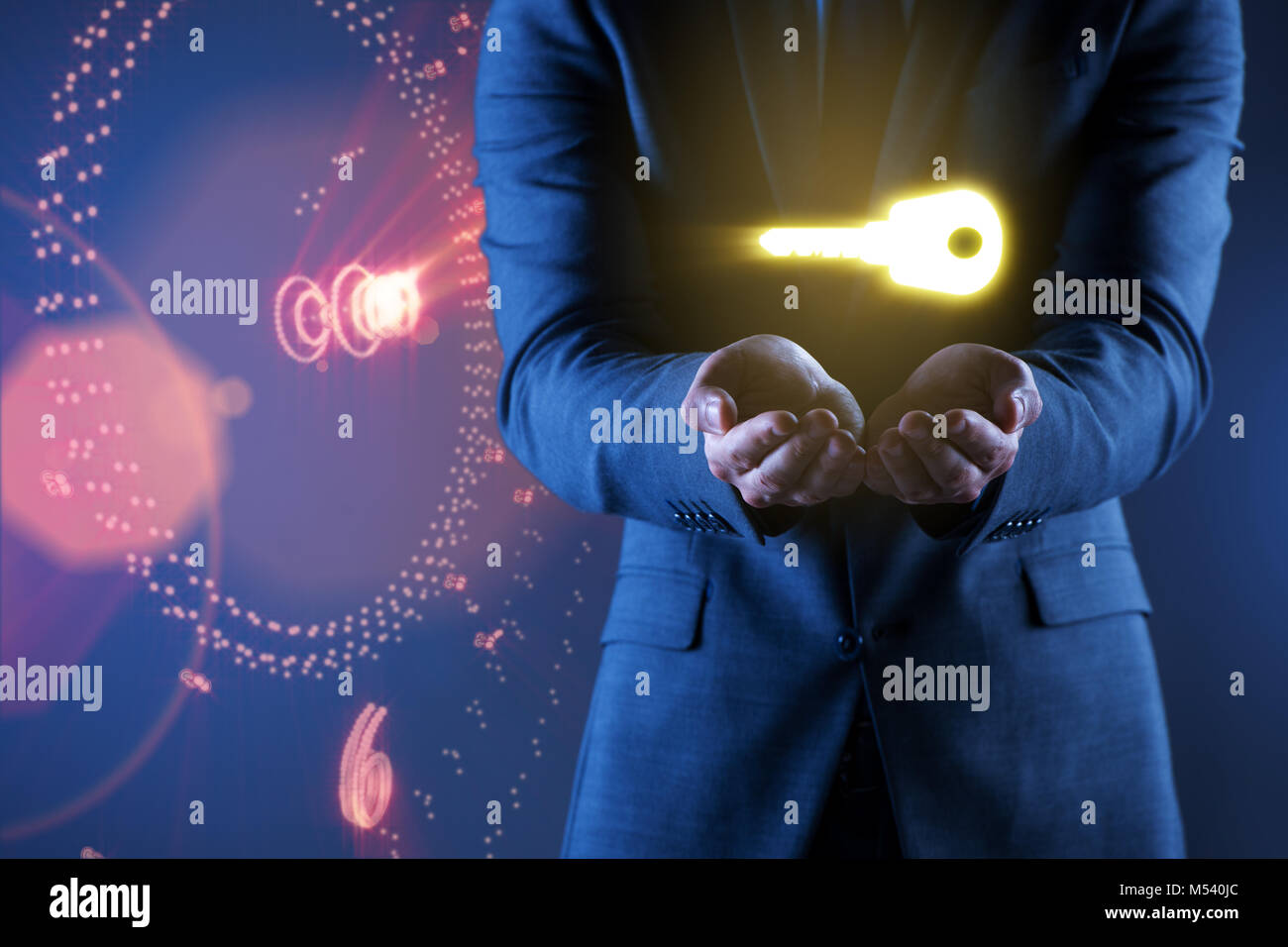 Concept with key to success illustration Stock Photo - Alamy
