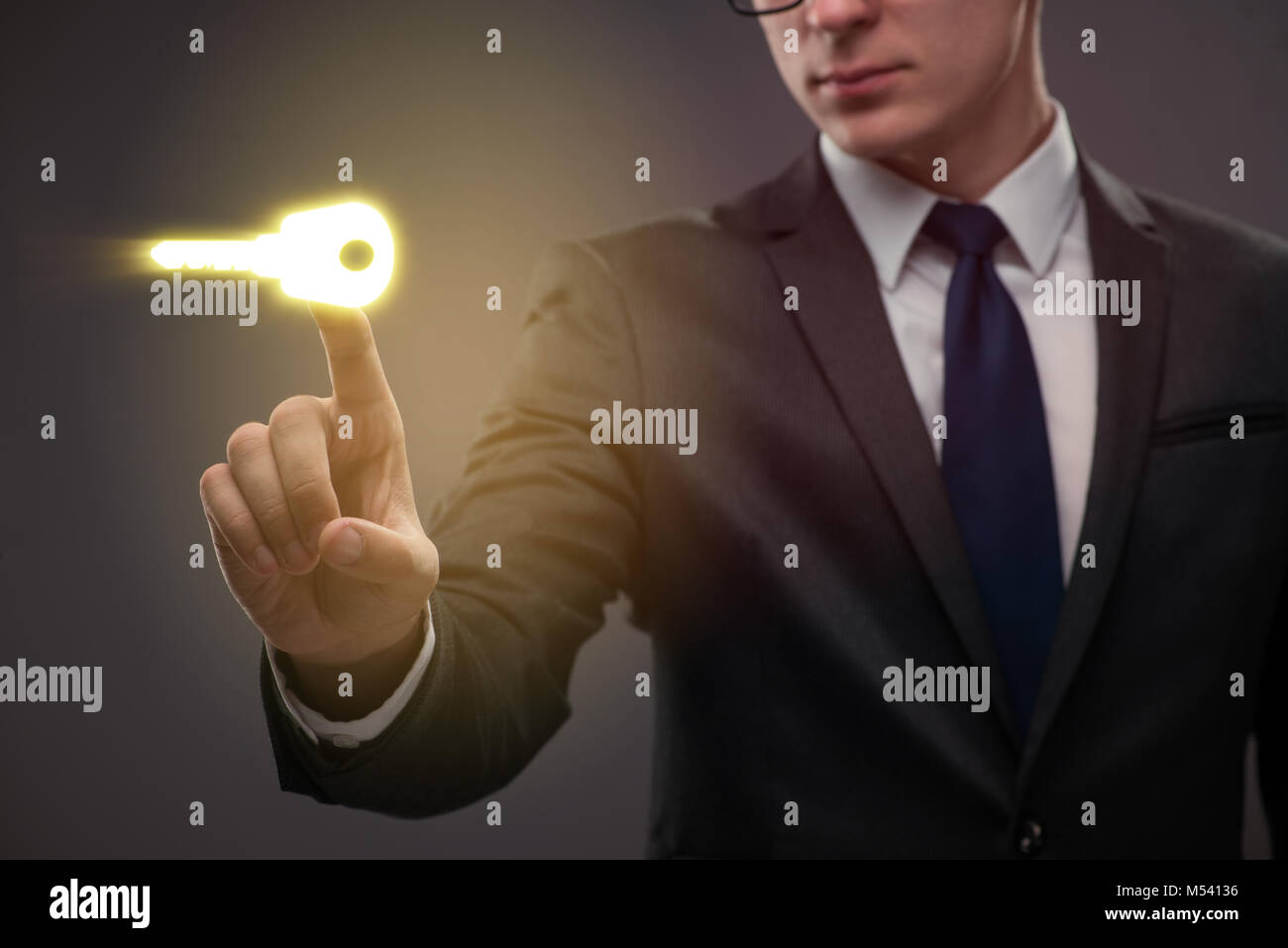 Concept with key to success illustration Stock Photo - Alamy