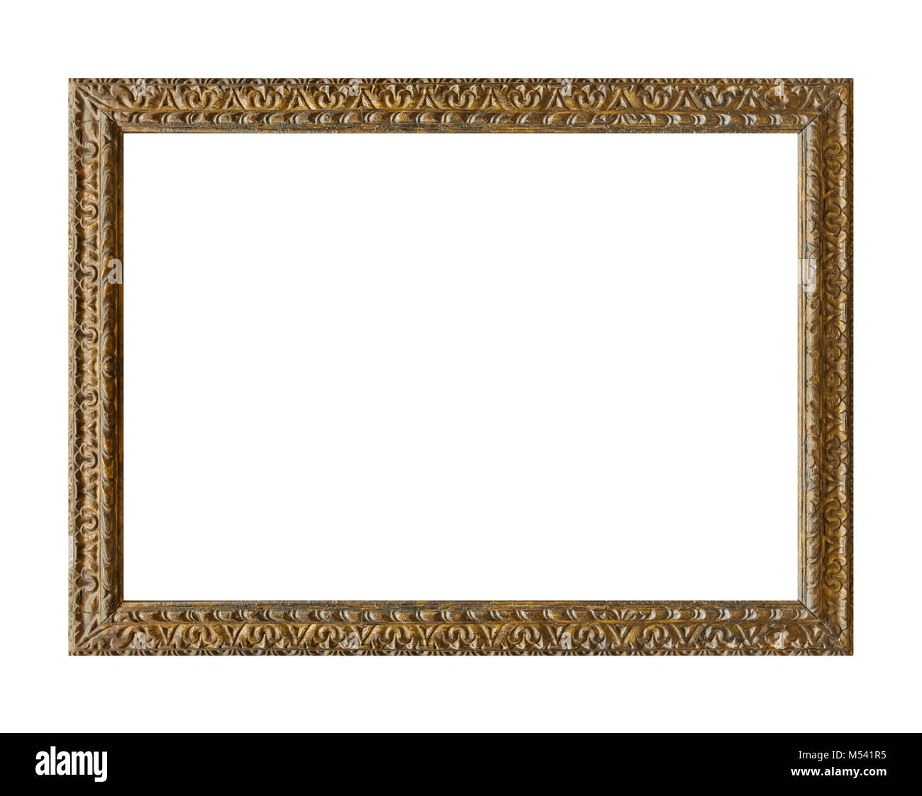 Old wooden picture frame Stock Photo Alamy