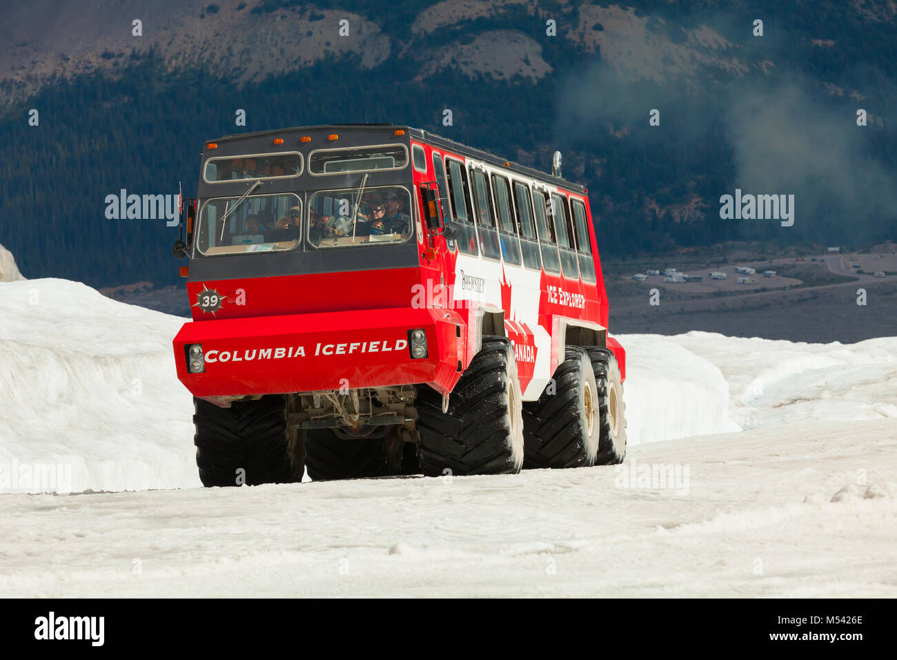columbia icefield special truck Stock Photo