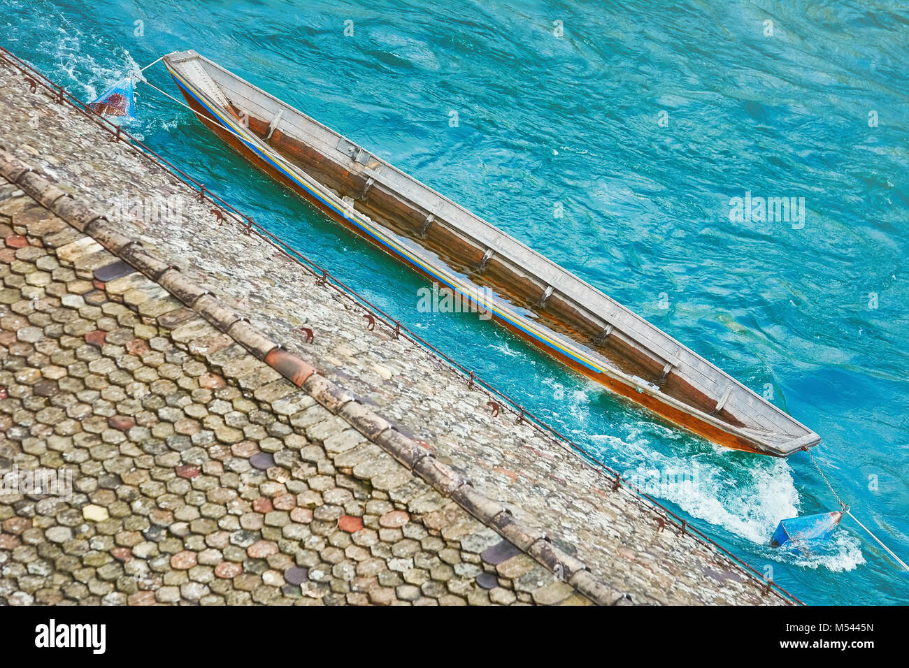 Old Wooden Boat Stock Photo - Alamy