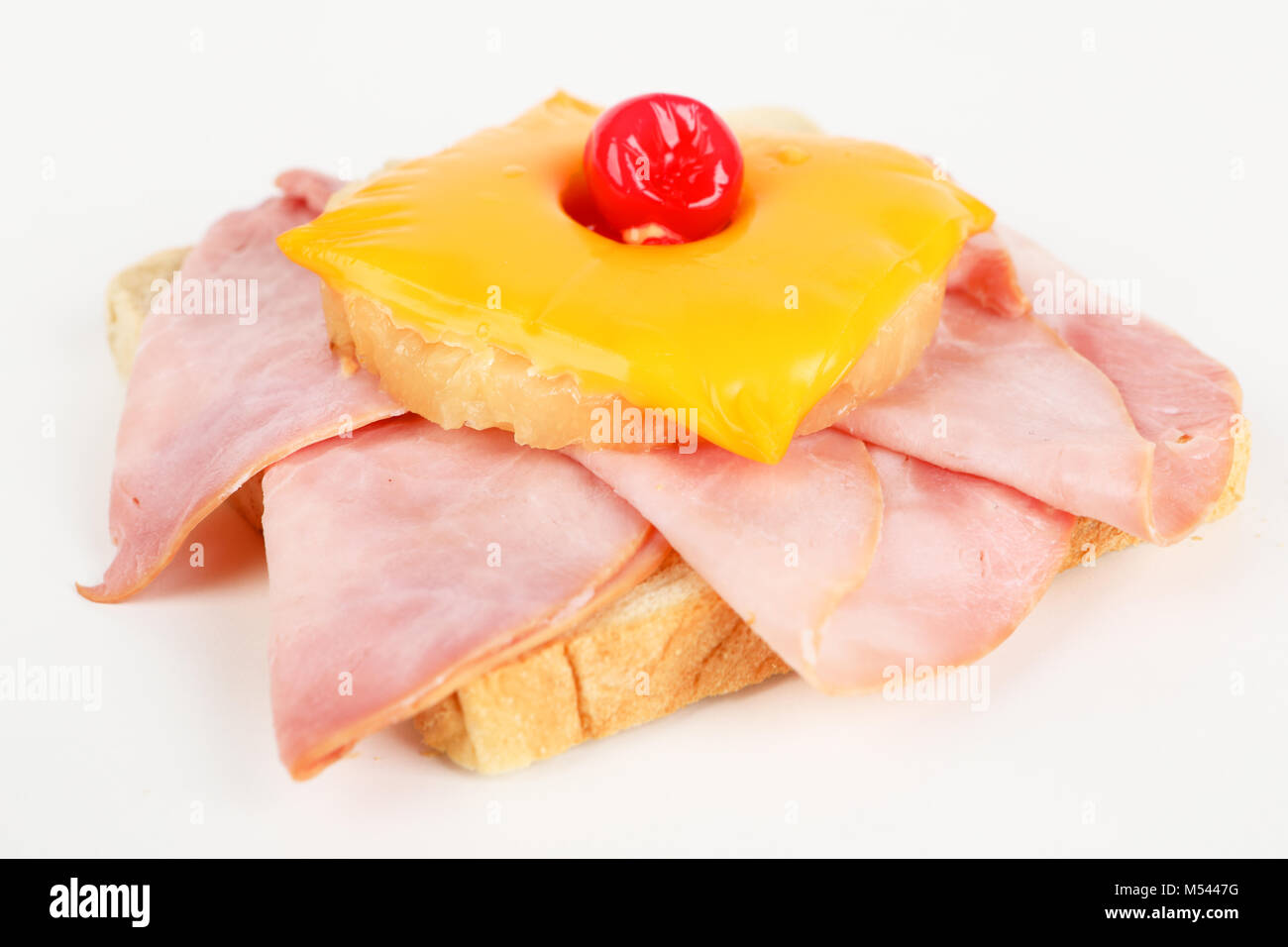Toast Hawaii Stock Photo Alamy