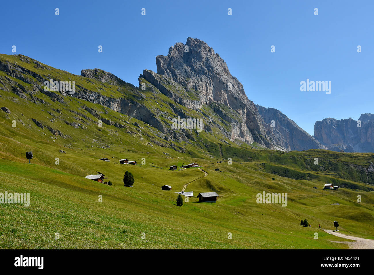 Dolomite alps; South Tyrol; Italy; natural preserve puez-geisler; Stock Photo