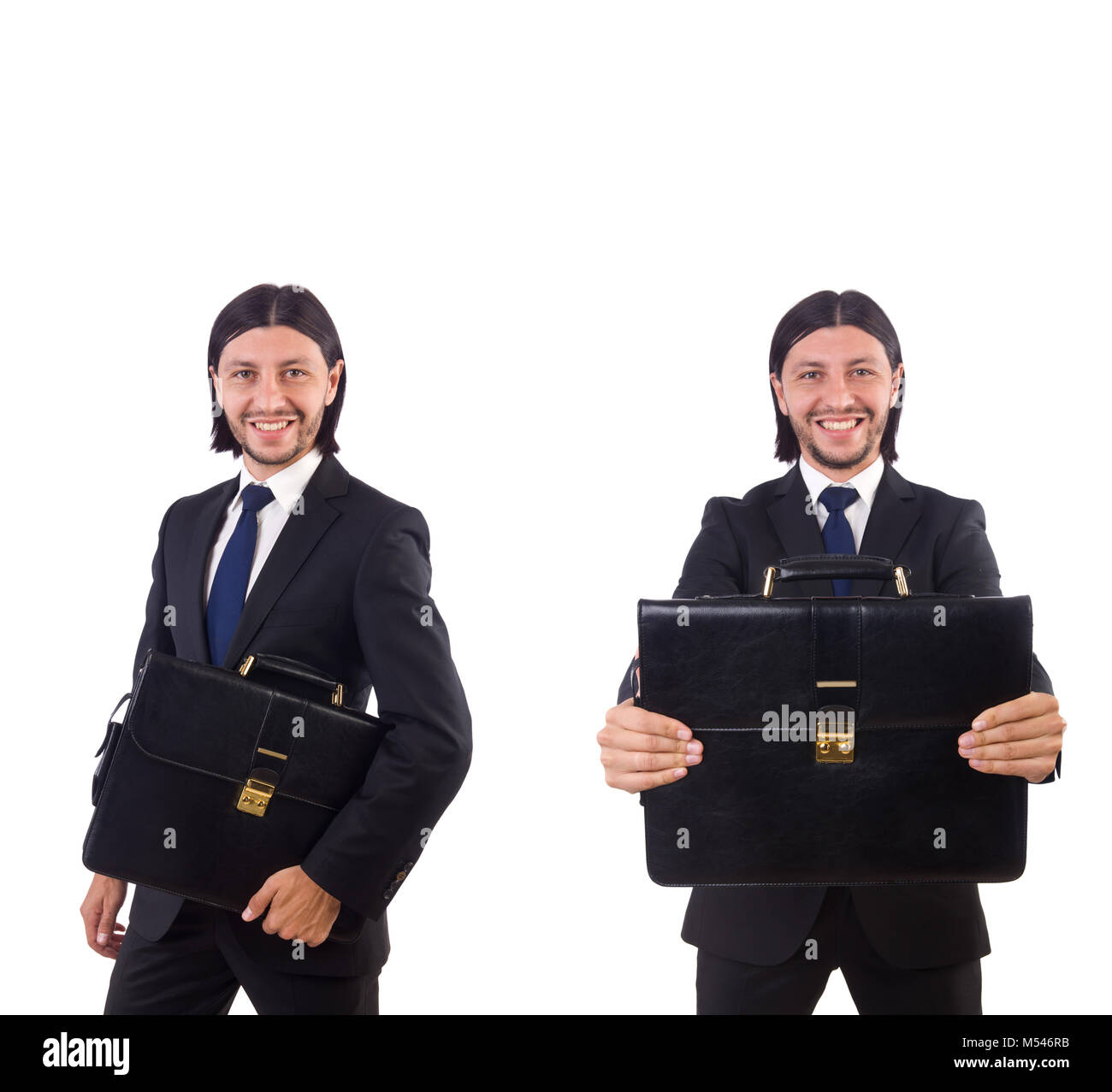 Young businessman isolated on the white background Stock Photo - Alamy