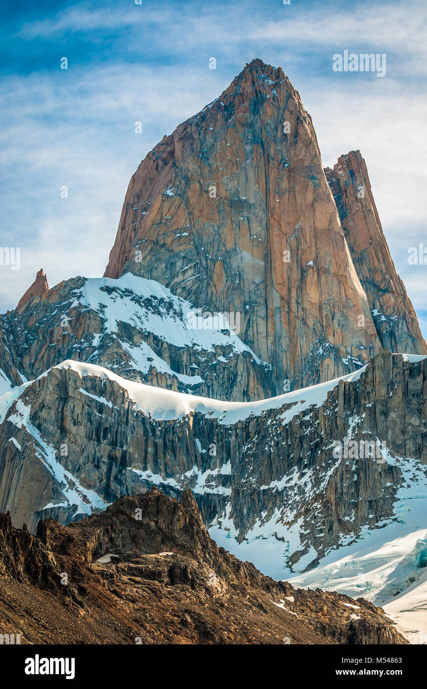 Fitz Roy mountain, El Chalten, Patagonia, Argentina Stock Photo