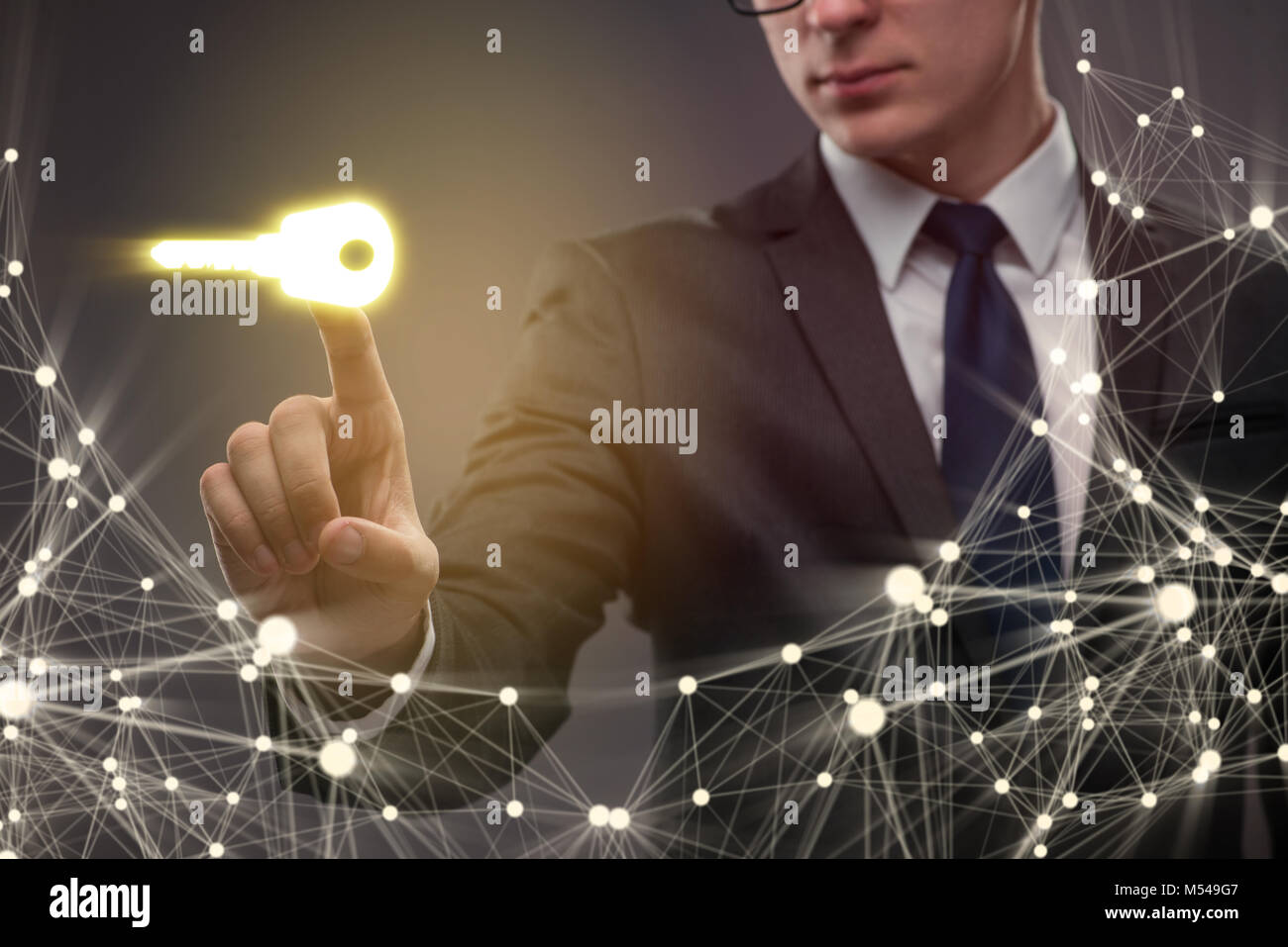 Concept with key to success illustration Stock Photo - Alamy