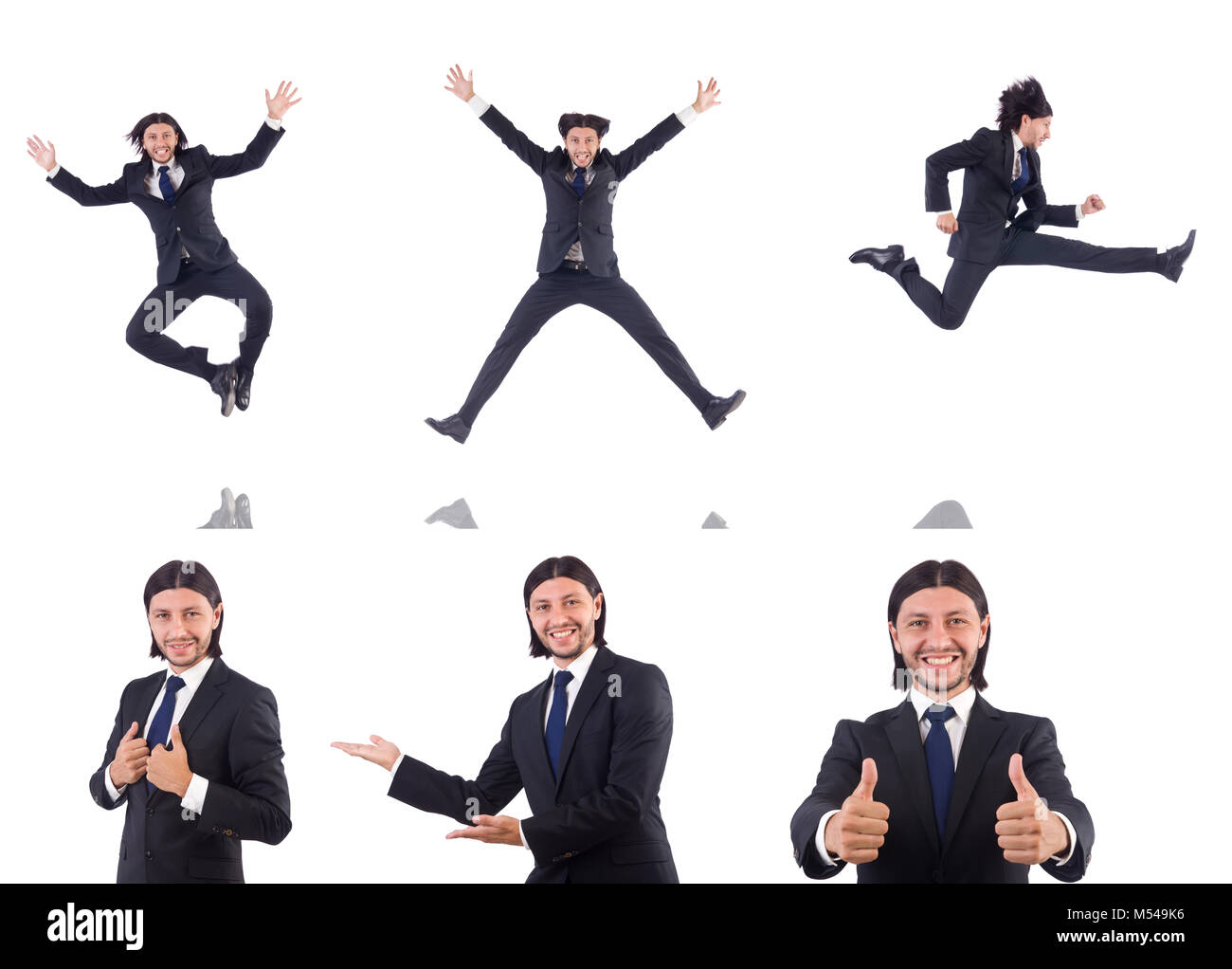 Young businessman isolated on the white background Stock Photo - Alamy